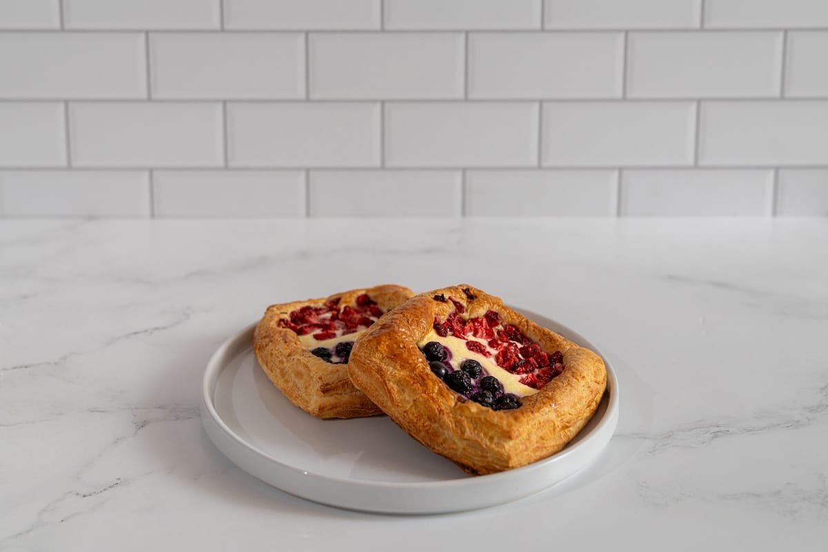 Red, White and Blueberry Danish